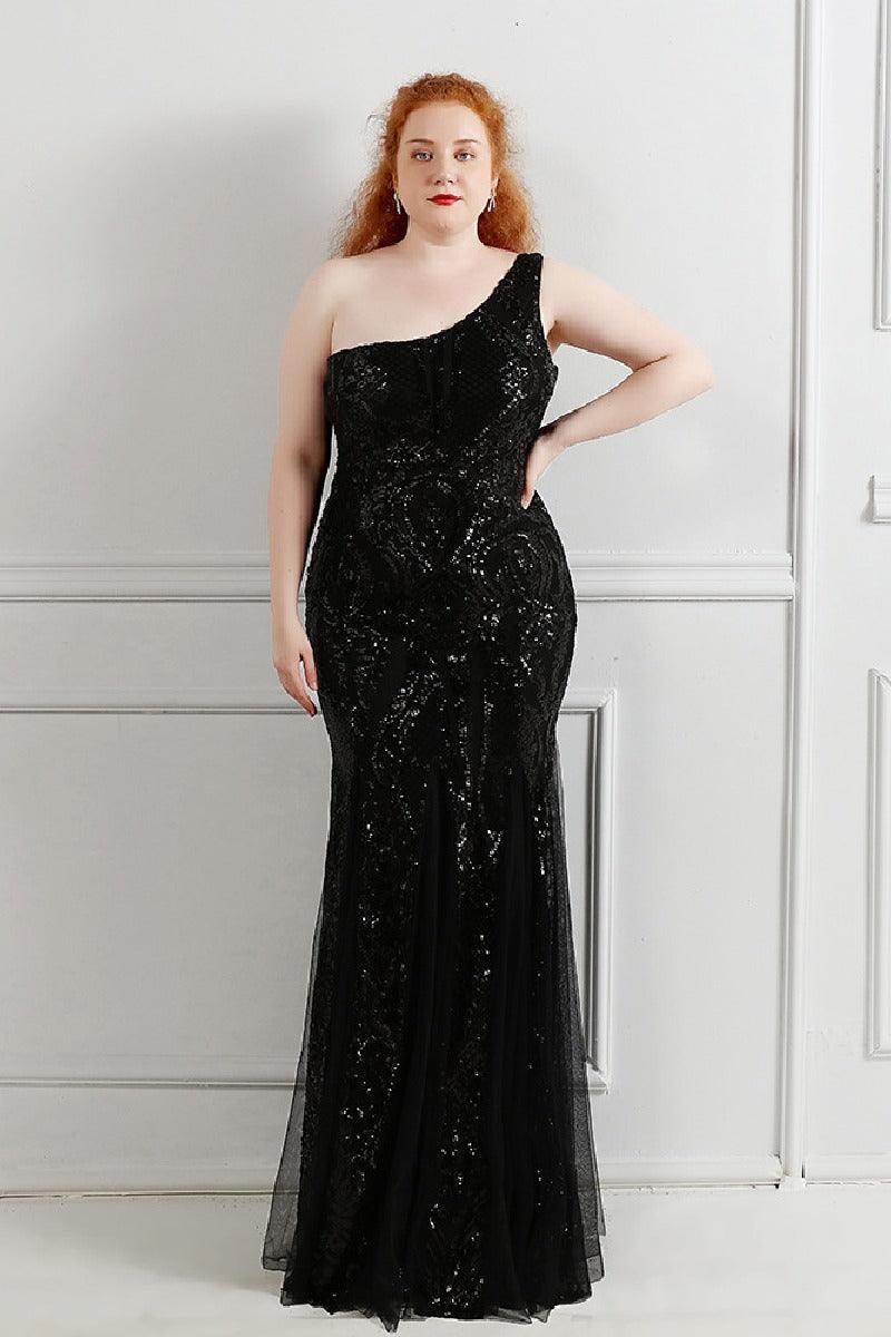 Trumpet-Mermaid Floor Length Sequins Evening Dress 646646504054 - COCOMELODY